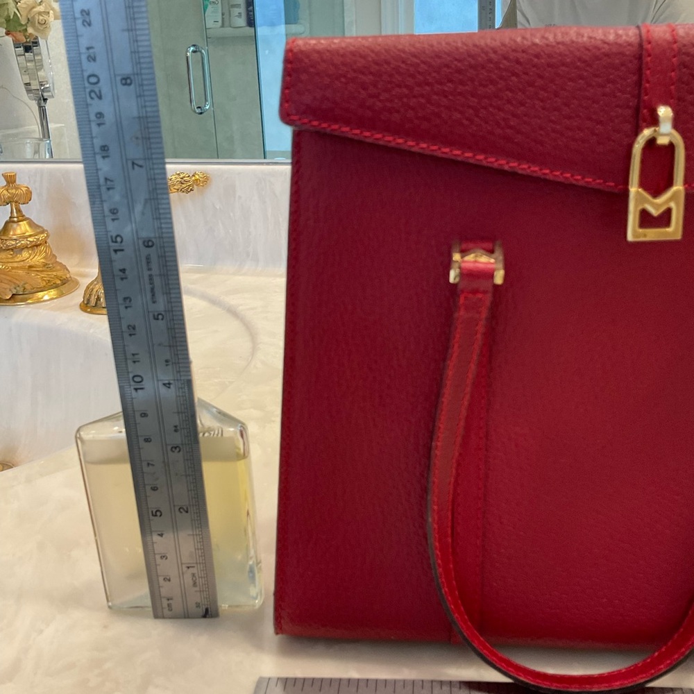 Michael Kors red pebbled leather purse, Excellent Condition - Picture 16 of 16